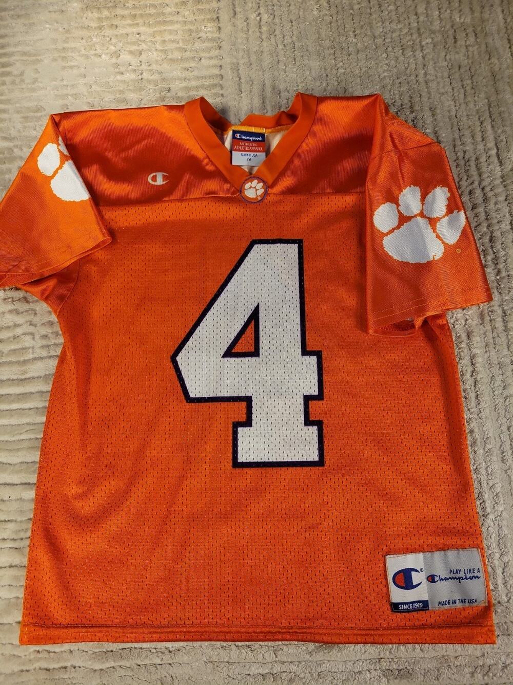 Champion Deshaun Watson Clemson Tigers College Football Jersey Youth Medium